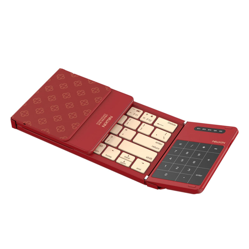 Bluetooth сгъваема клавиатура с тъчпад Nillkin Cube Pocket Red