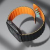 Силиконова каишка 22мм. с магнитно закопчаване Black - Orange