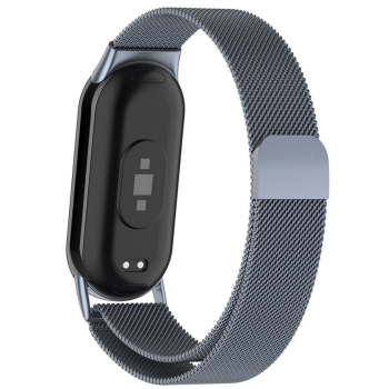 Xiaomi Smart Band 8 / 9 метална верижка сива