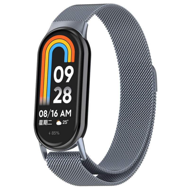 Xiaomi Smart Band 8 / 9 метална верижка сива Xiaomi Smart Band 8 / 9 метална верижка сива