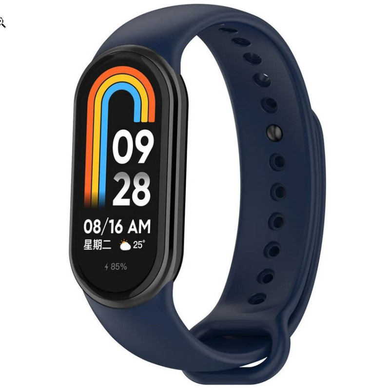 Xiaomi Smart Band 8 / 9 силиконова каишка тъмно синя Xiaomi Smart Band 8 / 9 силиконова каишка тъмно синя