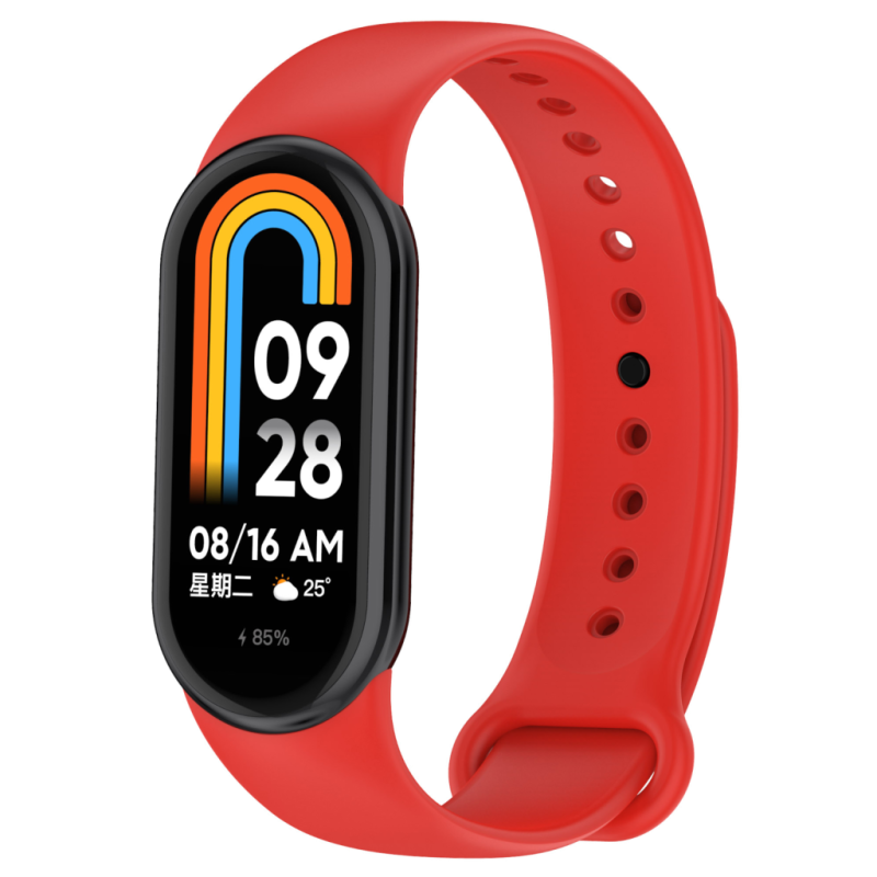Xiaomi Smart Band 8 / 9 силиконова каишка червена Xiaomi Smart Band 8 / 9 силиконова каишка червена