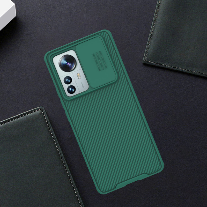 Mi 12 Pro твърд гръб със защита на камерата Nillkin зелен Mi 12 Pro твърд гръб със защита на камерата Nillkin зелен