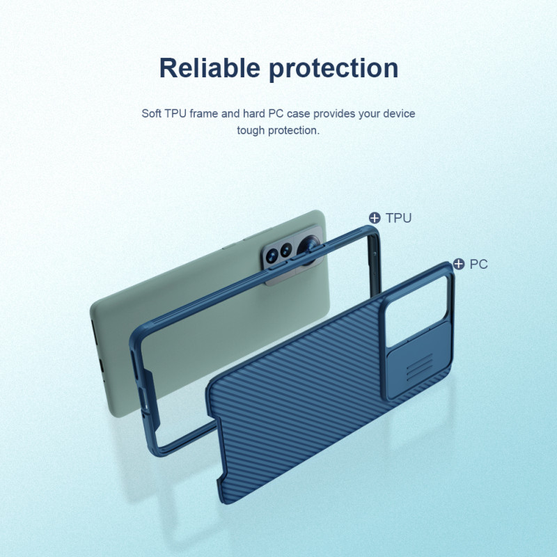 Mi 12 Pro твърд гръб със защита на камерата Nillkin черен Mi 12 Pro твърд гръб със защита на камерата Nillkin черен