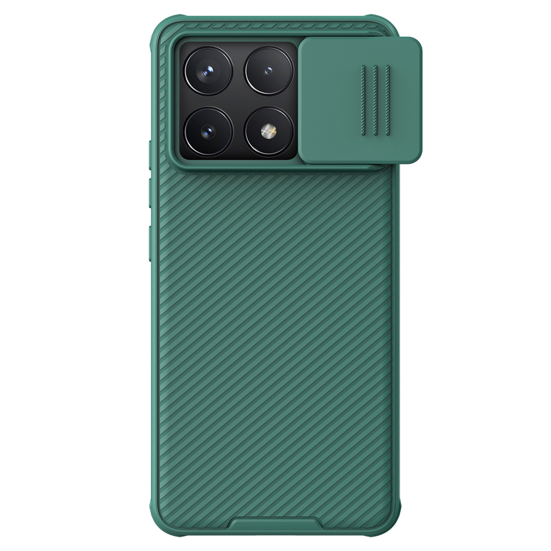 Poco F6 Pro 5G магнитен твърд гръб със защита на камерата Nillkin зелен Poco F6 Pro 5G магнитен твърд гръб със защита на камерата Nillkin зелен