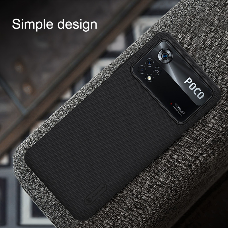 Poco X4 Pro 5G калъф твърд гръб Nillkin черен Poco X4 Pro 5G калъф твърд гръб Nillkin черен