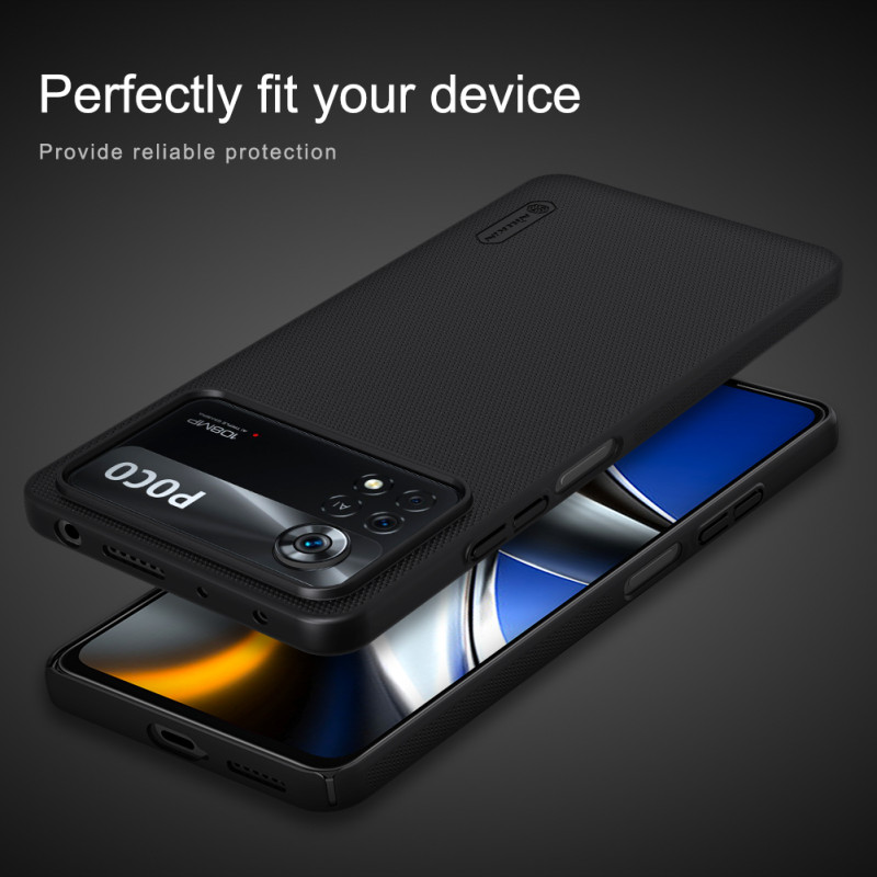 Poco X4 Pro 5G калъф твърд гръб Nillkin черен Poco X4 Pro 5G калъф твърд гръб Nillkin черен
