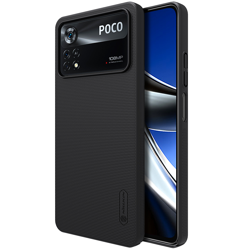 Poco X4 Pro 5G калъф твърд гръб Nillkin черен Poco X4 Pro 5G калъф твърд гръб Nillkin черен