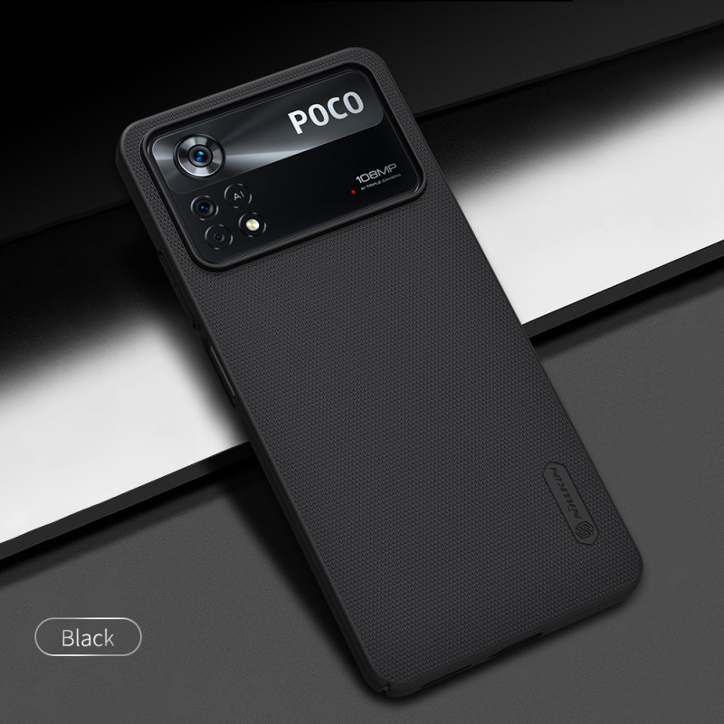 Poco X4 Pro 5G калъф твърд гръб Nillkin черен Poco X4 Pro 5G калъф твърд гръб Nillkin черен