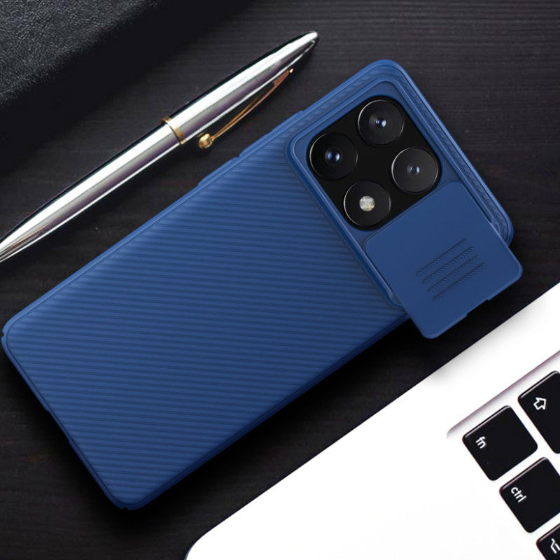 POCO X6 Pro 5G твърд гръб със защита на камерата Nillkin син POCO X6 Pro 5G твърд гръб със защита на камерата Nillkin син