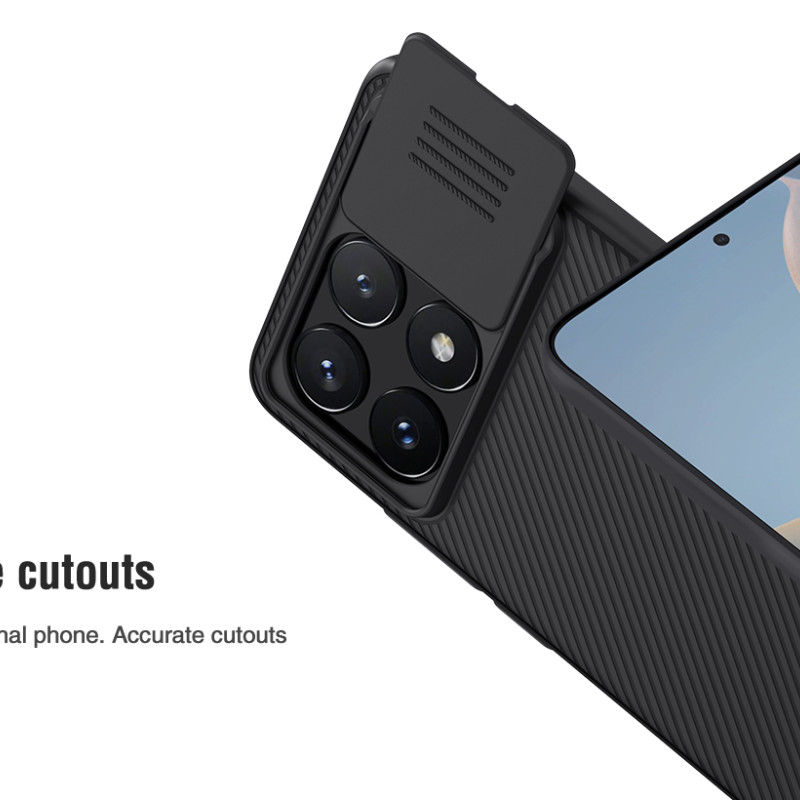 POCO X6 Pro 5G твърд гръб със защита на камерата Nillkin син POCO X6 Pro 5G твърд гръб със защита на камерата Nillkin син