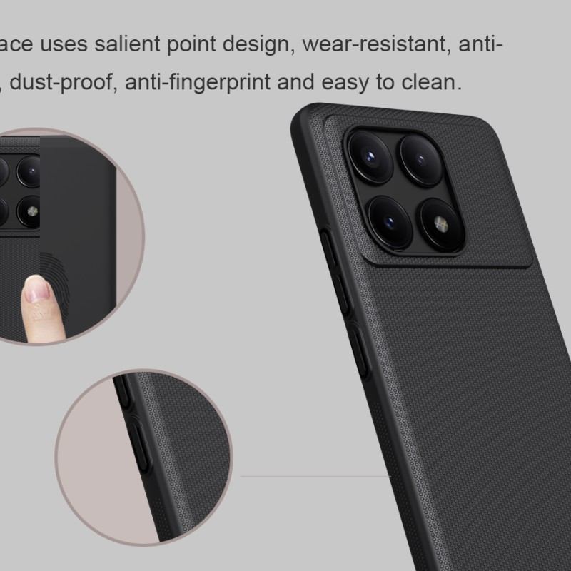 POCO X6 Pro 5G калъф твърд гръб Nillkin черен