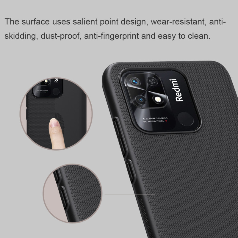 Redmi 10C калъф твърд гръб Nillkin син Redmi 10C калъф твърд гръб Nillkin син