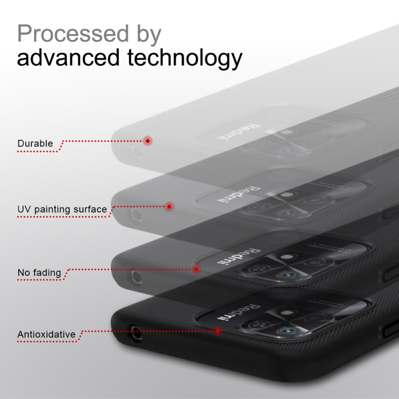 Redmi 10C калъф твърд гръб Nillkin син Redmi 10C калъф твърд гръб Nillkin син