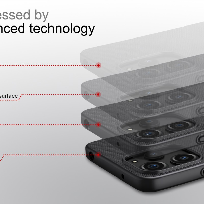 Redmi 12 4G калъф твърд гръб Nillkin черен