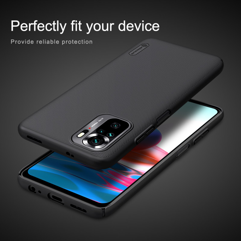 Redmi Note 10 / 10S калъф твърд гръб Nillkin черен Redmi Note 10 / 10S калъф твърд гръб Nillkin черен