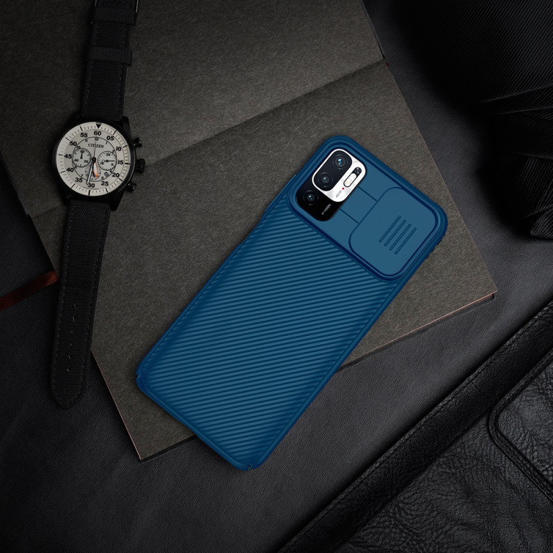 Redmi Note 10 5G / Poco M3 Pro 5G твърд гръб със защита на камерата Nillkin черен Redmi Note 10 5G / Poco M3 Pro 5G твърд гръб със защита на камерата Nillkin черен
