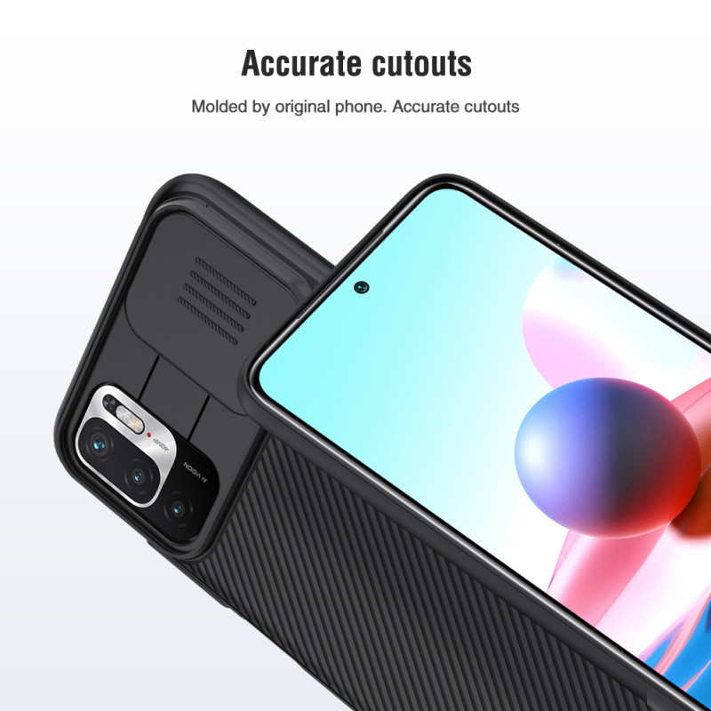 Redmi Note 10 5G / Poco M3 Pro 5G твърд гръб със защита на камерата Nillkin черен Redmi Note 10 5G / Poco M3 Pro 5G твърд гръб със защита на камерата Nillkin черен