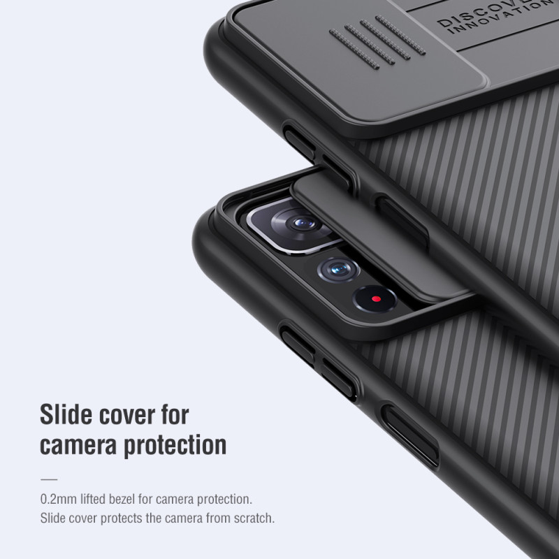 Redmi Note 11 5G / Poco M4 Pro 5G твърд гръб със защита на камерата Nillkin черен Redmi Note 11 5G / Poco M4 Pro 5G твърд гръб със защита на камерата Nillkin черен