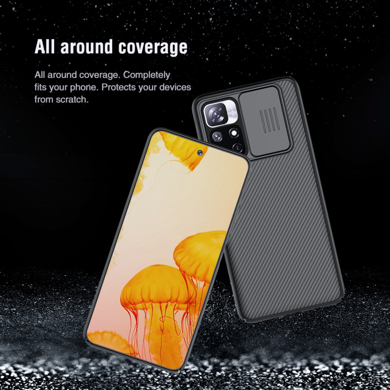 Redmi Note 11 5G / Poco M4 Pro 5G твърд гръб със защита на камерата Nillkin син Redmi Note 11 5G / Poco M4 Pro 5G твърд гръб със защита на камерата Nillkin син