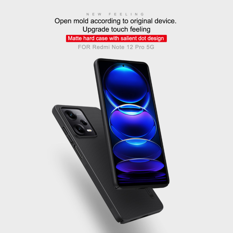 Poco X5 Pro 5G калъф твърд гръб Nillkin черен Poco X5 Pro 5G калъф твърд гръб Nillkin черен