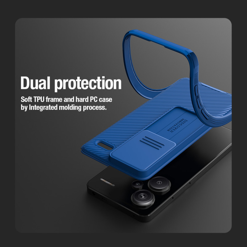 Redmi Note 13 Pro+ 5G твърд гръб със защита на камерата Nillkin зелен Redmi Note 13 Pro+ 5G твърд гръб със защита на камерата Nillkin зелен