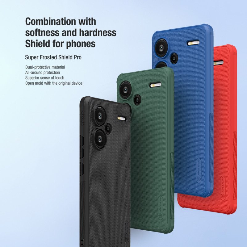 Redmi Note 13 Pro+ 5G калъф твърд гръб Nillkin черен Redmi Note 13 Pro+ 5G калъф твърд гръб Nillkin черен
