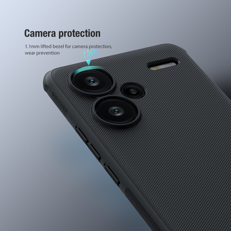 Redmi Note 13 Pro+ 5G калъф твърд гръб Nillkin черен Redmi Note 13 Pro+ 5G калъф твърд гръб Nillkin черен