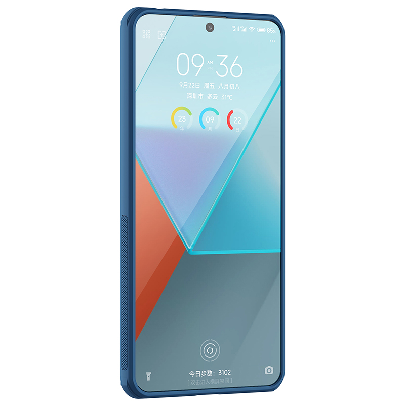 Redmi Note 13 Pro 5G калъф твърд гръб Nillkin син Redmi Note 13 Pro 5G калъф твърд гръб Nillkin син