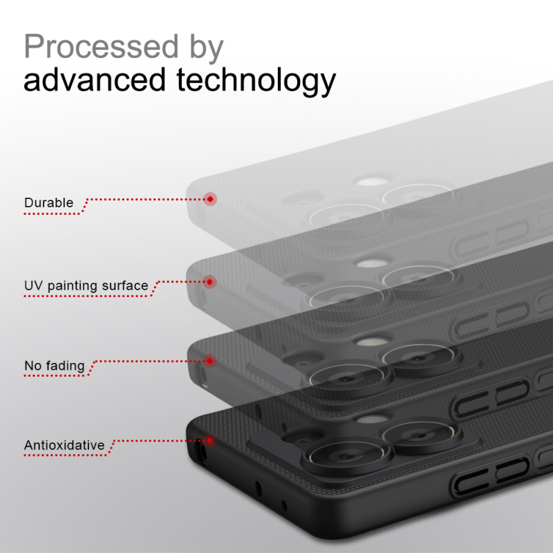 Redmi Note 13 5G калъф твърд гръб Nillkin черен Redmi Note 13 5G калъф твърд гръб Nillkin черен