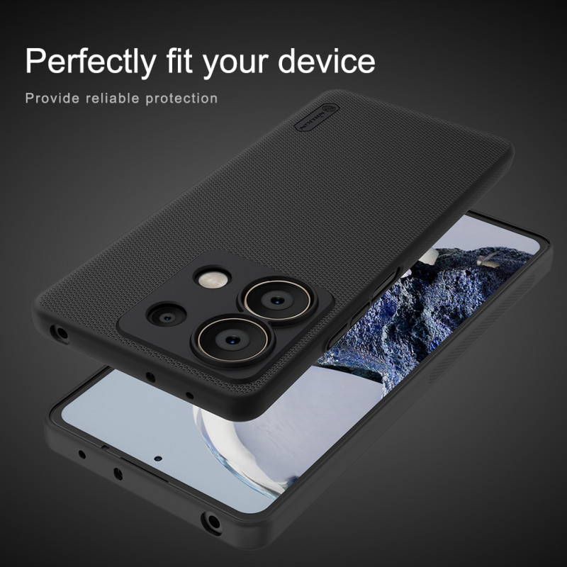 Redmi Note 13 5G калъф твърд гръб Nillkin черен Redmi Note 13 5G калъф твърд гръб Nillkin черен