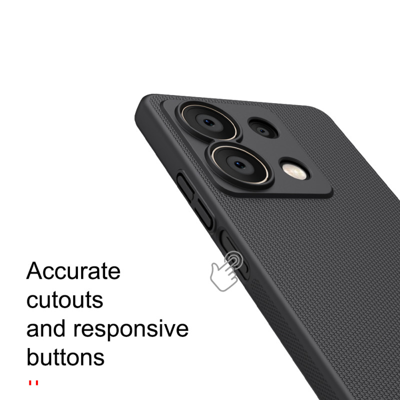 Redmi Note 13 5G калъф твърд гръб Nillkin черен Redmi Note 13 5G калъф твърд гръб Nillkin черен