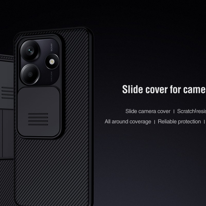 Redmi Note 14 5G твърд гръб със защита на камерата Nillkin черен