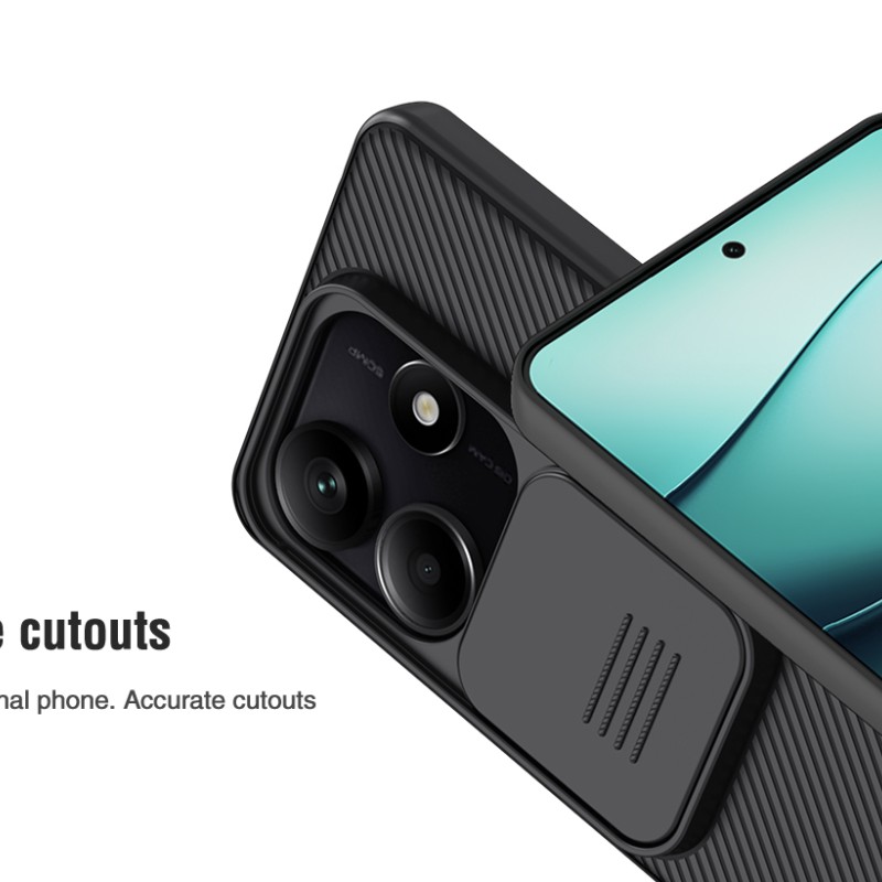 Redmi Note 14 5G твърд гръб със защита на камерата Nillkin черен