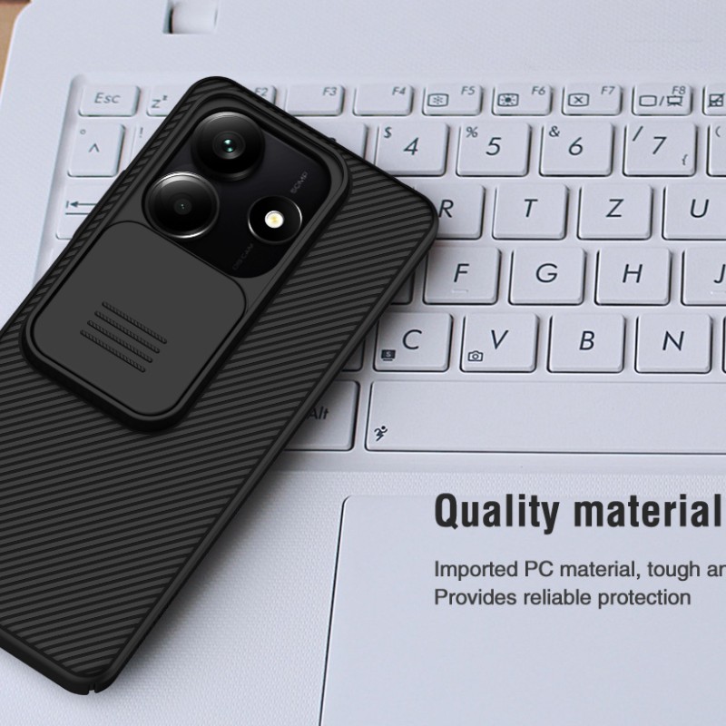 Redmi Note 14 5G твърд гръб със защита на камерата Nillkin черен