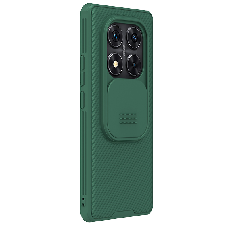 Redmi Note 14 Pro 5G / Poco X7 твърд гръб със защита на камерата Nillkin зелен