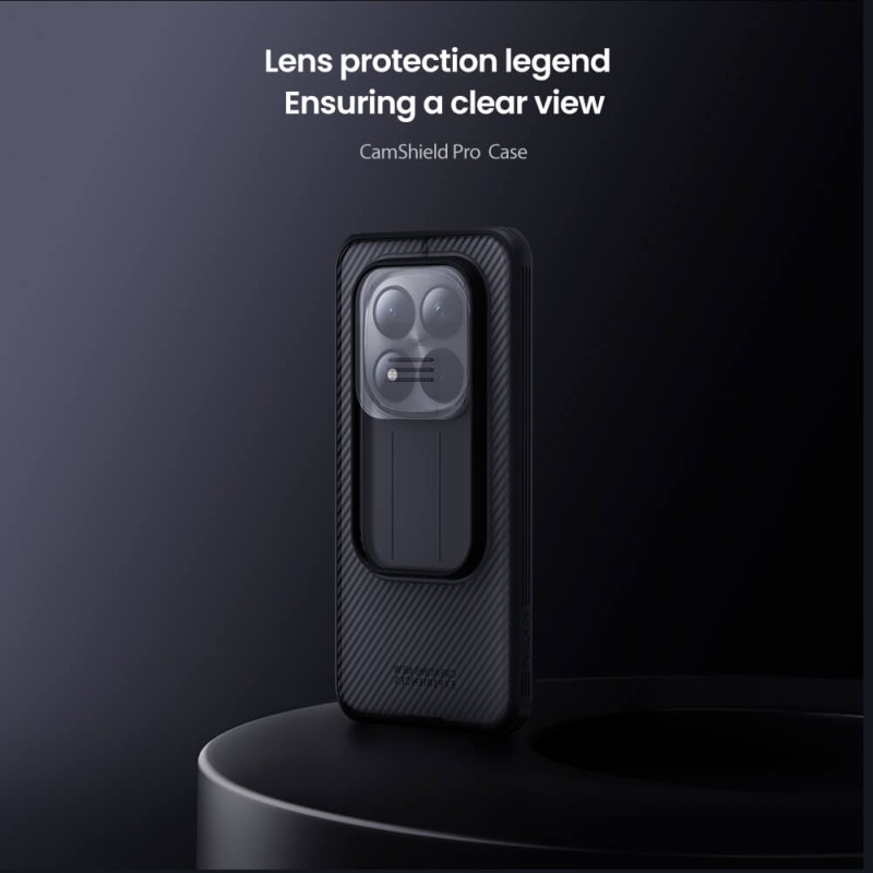Redmi Note 15 Pro 5G твърд гръб със защита на камерата Nillkin прозрачно черен