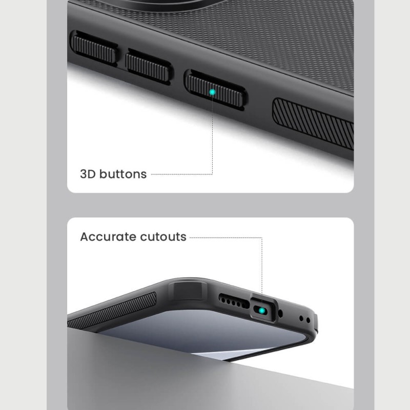 Xiaomi 17 магнитен калъф твърд гръб Nillkin черен