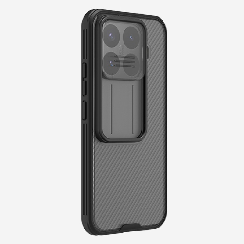 Xiaomi 17T твърд гръб със защита на камерата прозрачно черен