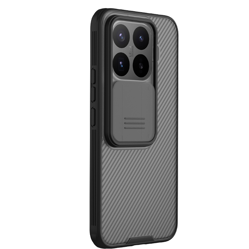 Xiaomi 17T Pro твърд гръб със защита на камерата прозрачно черен