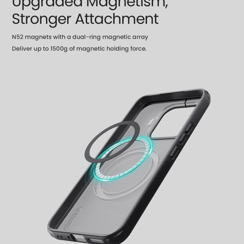 Xiaomi 17T Pro магнитен калъф твърд гръб Nillkin черен