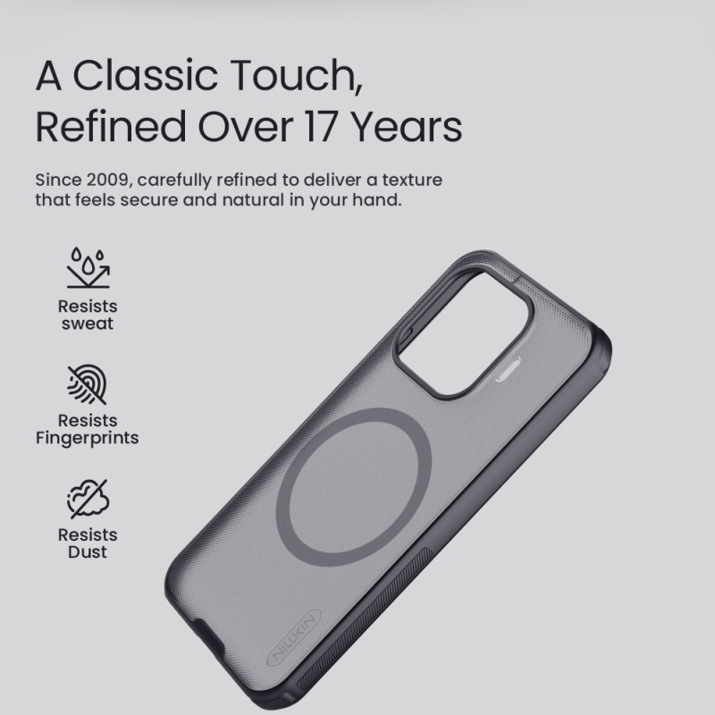 Xiaomi 17T магнитен калъф твърд гръб Nillkin черен