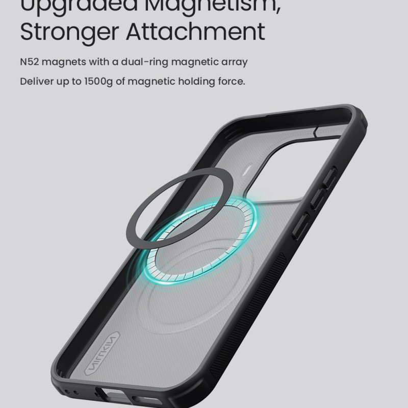 Xiaomi 17T магнитен калъф твърд гръб Nillkin черен