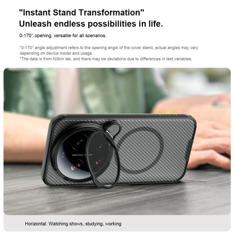 Xiaomi 17 Ultra твърд гръб със защита на камерата Nillkin черен