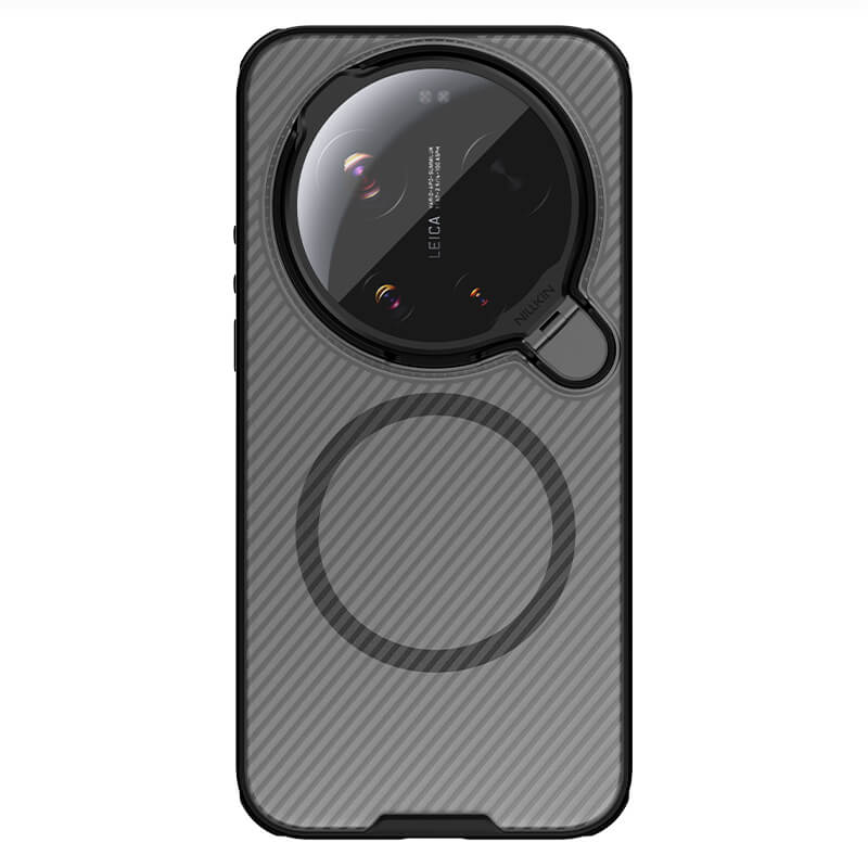 Xiaomi 17 Ultra твърд гръб със защита на камерата Nillkin прозрачно черен