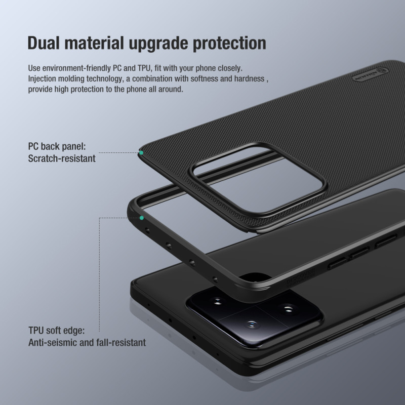 Xiaomi 13 калъф твърд гръб Nillkin черен Xiaomi 13 калъф твърд гръб Nillkin черен