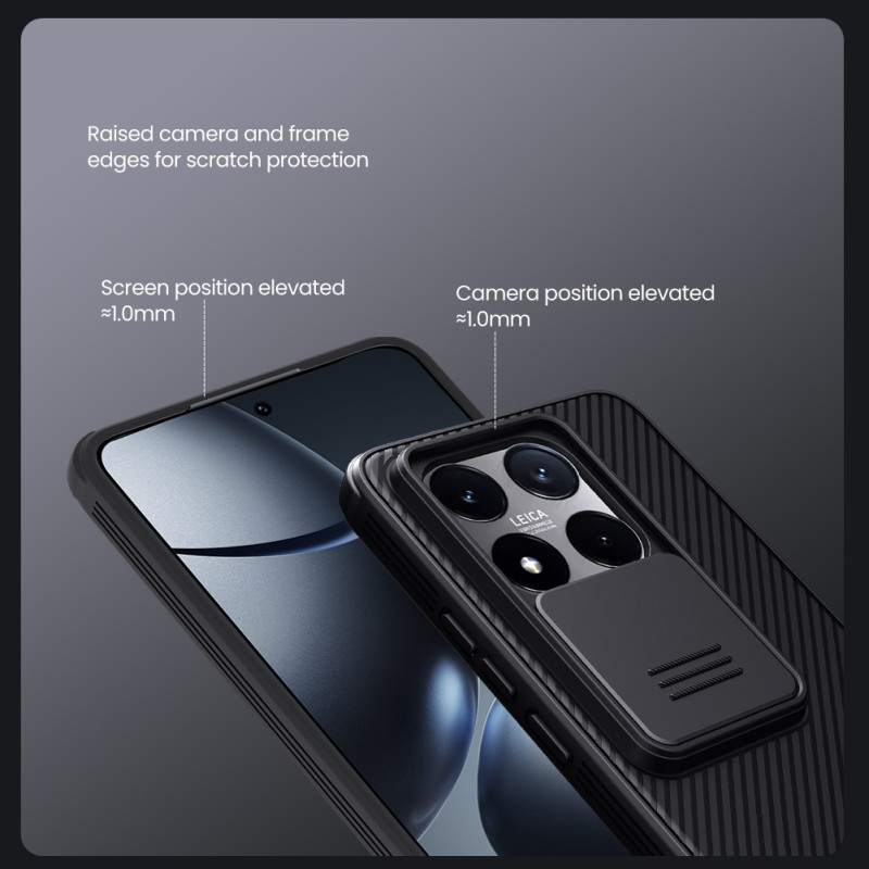 Xiaomi 14T твърд гръб със защита на камерата Nillkin син Xiaomi 14T твърд гръб със защита на камерата Nillkin син