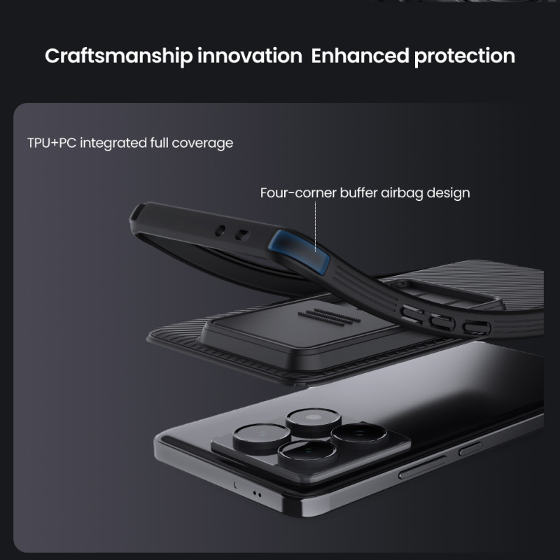 Xiaomi 14T Pro твърд гръб със защита на камерата Nillkin черен Xiaomi 14T Pro твърд гръб със защита на камерата Nillkin черен