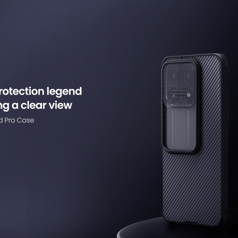 Xiaomi 15T твърд гръб със защита на камерата Nillkin прозрачно черен