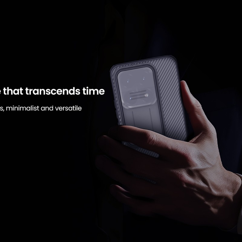 Xiaomi 15T твърд гръб със защита на камерата Nillkin прозрачно черен